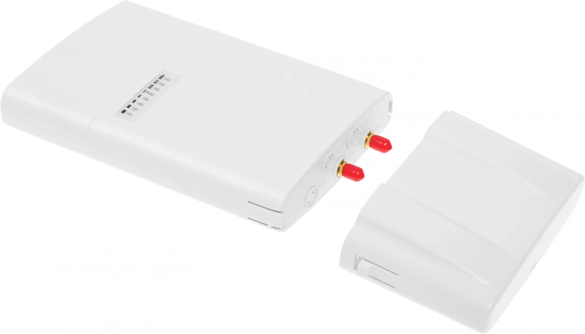 Точка доступа MikroTik RB912UAG-5HPnD-OUT BaseBox 5 (RouterBOARD 912UAG with 600Mhz Atheros CPU, 64MB RAM, 1xGigabit LAN, USB, miniPCIe, built-in 5Ghz 802.11a/n 2x2 two chain wireless with two RP-SMA connectors, Ro
