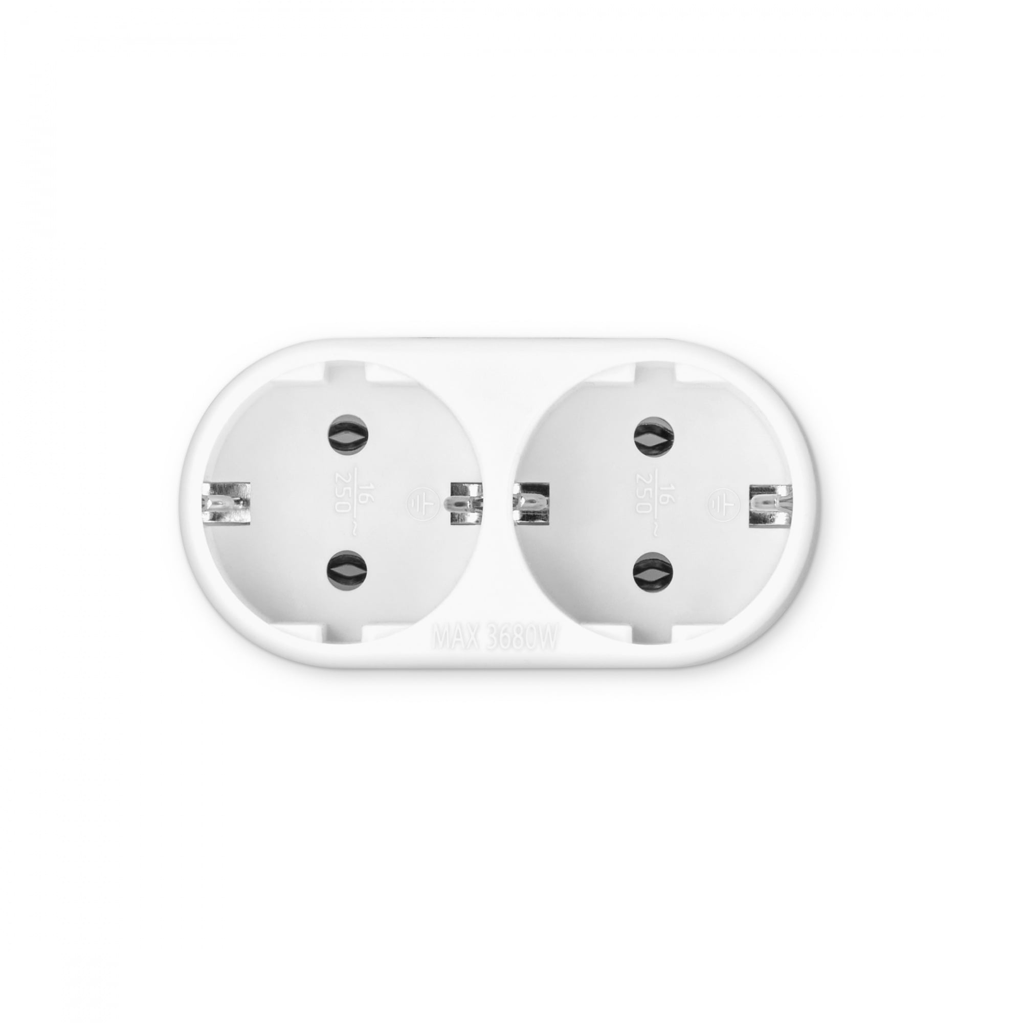 Сетевой разветвитель BURO - BU-PS2G, розеток Schuko-2, белый, BU-PS2G-W