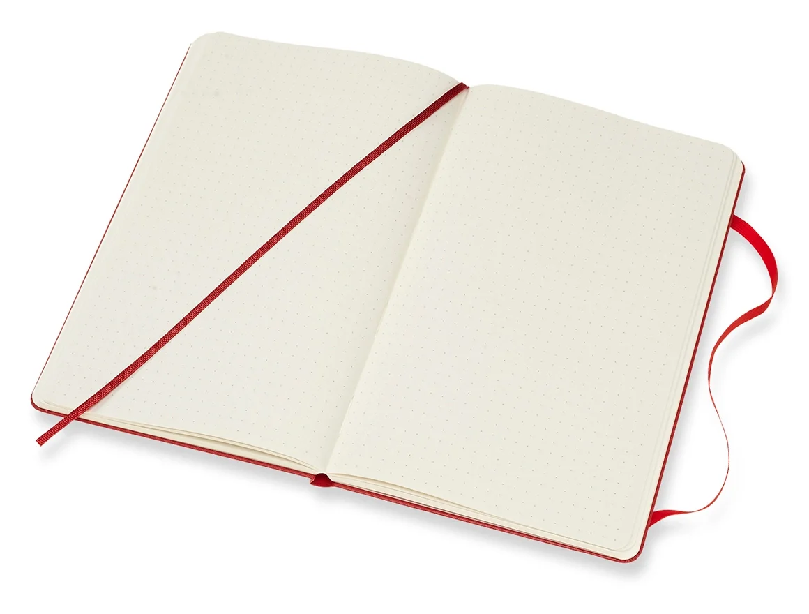 Блокнот Moleskine CLASSIC QP066F2 Large 130х210мм 240стр.  пунктир  твердая  обложка красный