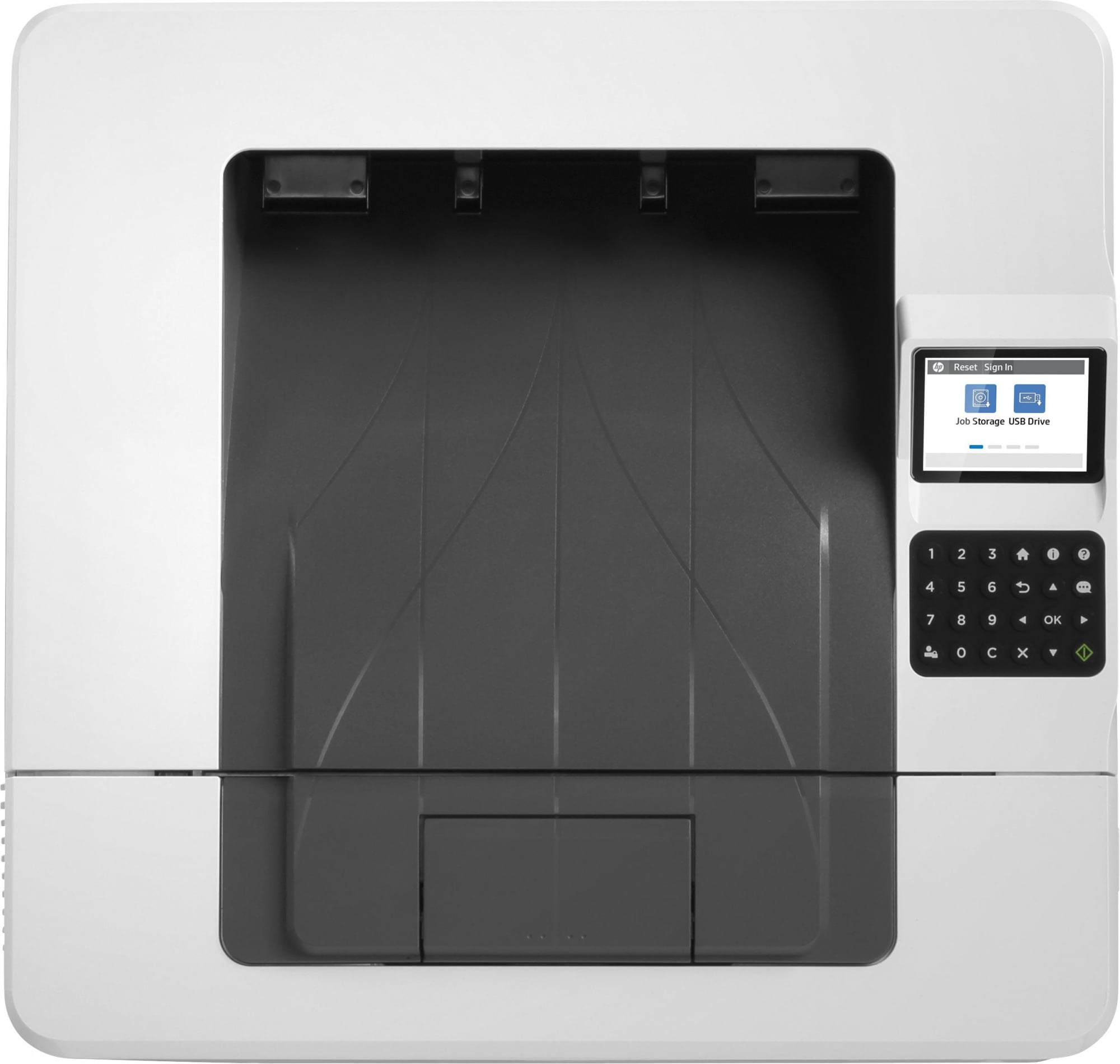 Принтер HP Inc. - LaserJet Enterprise M406dn, A4, LaserJet Enterprise, черно-белый лазерный, RJ-45, USB, 2 лотка, 600 x 600dpi, Duplex, цвет белый, 3PZ15A