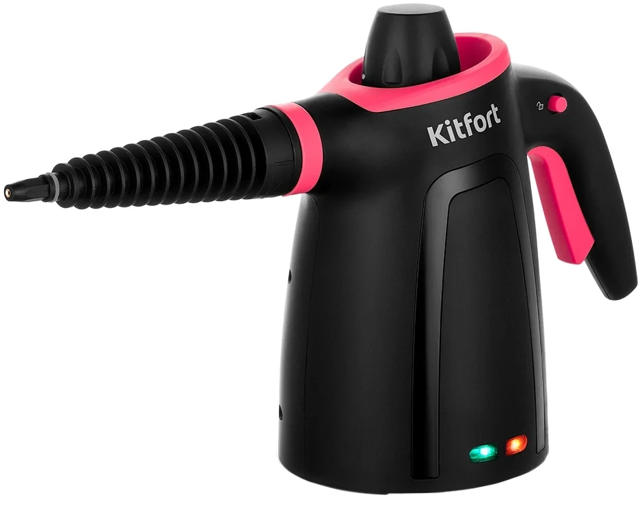 Пароочиститель ручной Kitfort КТ-9170-1  1050Вт  черный/малиновый