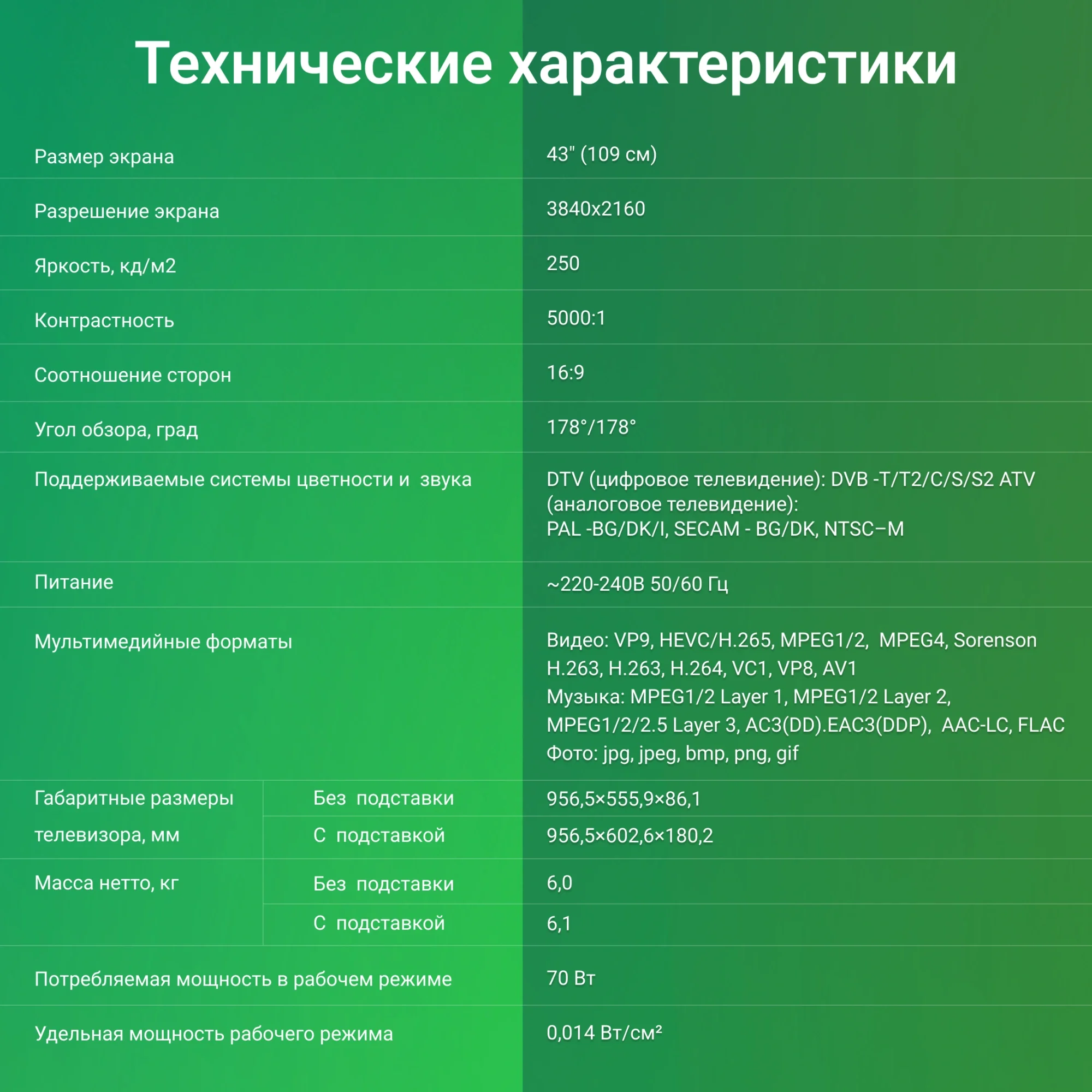 Телевизор LED Digma 43" DM-LED43UBB41 Android TV Frameless Metal темно-серебристый/серый 4K Ultra HD 60Hz DVB-T DVB-T2 DVB-C DVB-S DVB-S2 USB WiFi Smart TV
