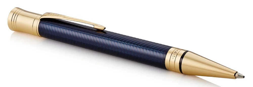 Ручка шариковая Parker Duofold K307 Prestige (1931373) Blue Chevron GT M, черные чернила, подарочная коробка