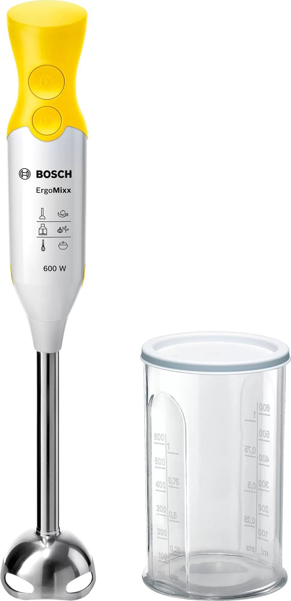 Bosch <MSM66110Y> Блендер погружной (600W, металлическая  погружная  часть)