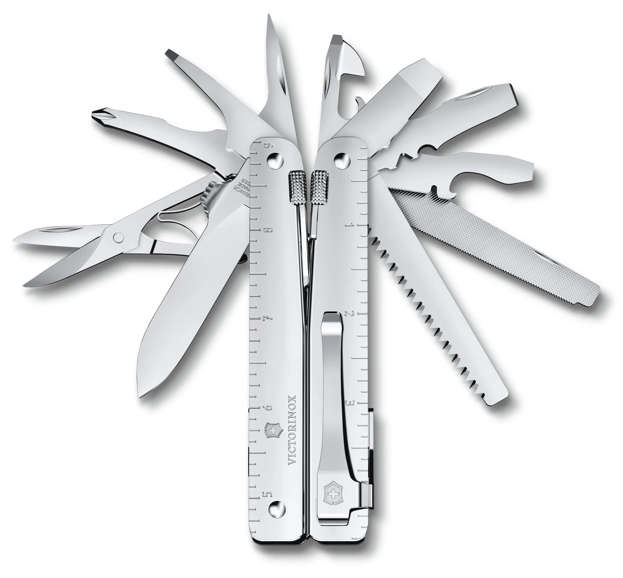 Мультитул Victorinox SwissTool MX Clip (3.0327.MKB1) 115мм  26функц. серебристый блистер