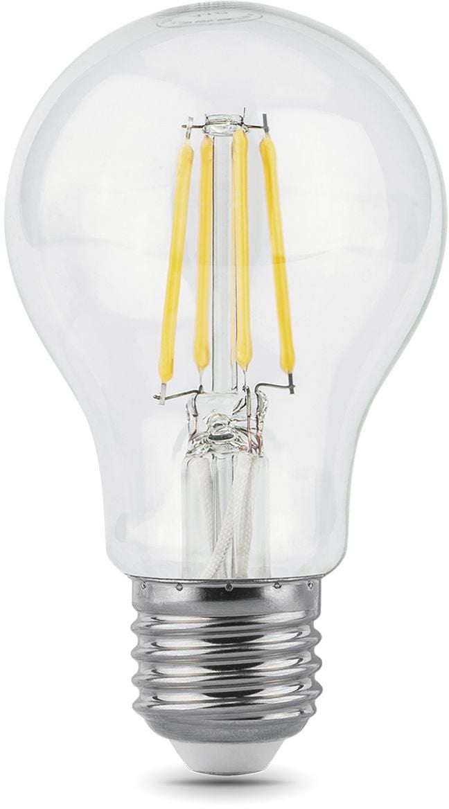 Лампа светодиодная филаментная Black Filament 8Вт A60 грушевидная 4100К нейтр. бел. E27 780лм GAUSS 102802208