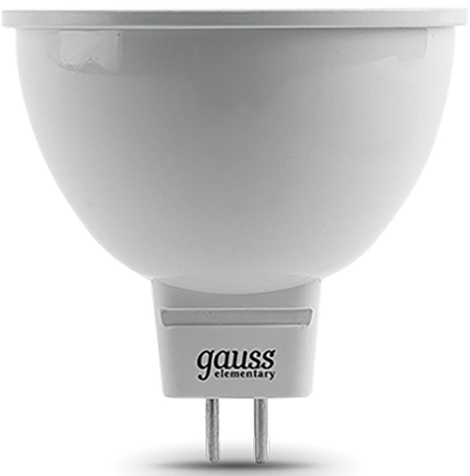 Лампа светодиодная Gauss Elementary MR16 3.5Вт цок.:GU5.3 спот 220B св.свеч.бел.нейт. MR16  (упак.:10шт)  (13524)