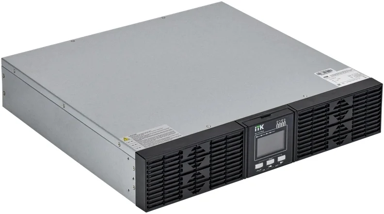 ITK ELECTRA OR ИБП однофазный онлайн 1кВА/1кВт 2U LCD дисплей 24VDC 6xC13 c АКБ 2х9AH USB EPO RS232 SNMP слот Rack/Tower