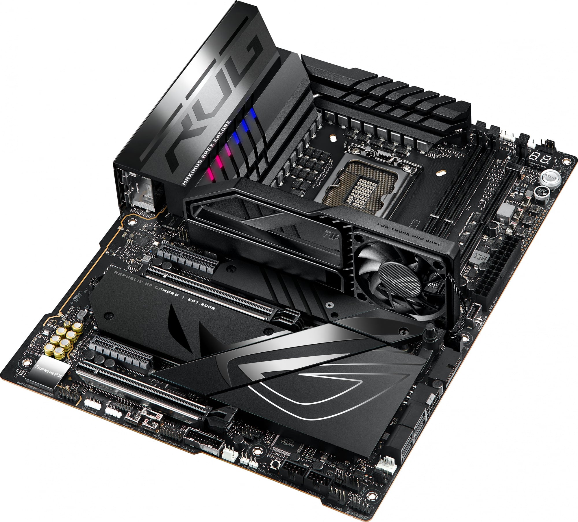 Материнская плата ASUS ROG MAXIMUS Z790 APEX ENCORE, LGA 1700, Intel Z790, 2xDDR5, 4xSATA, 3xM.2, 1xPCIe 5.0 x8, 1xPCIe 5.0 x16, 1x 2.5Gb LAN, 4xUSB-A 3.2 Gen 1, 5xUSB-A 3.2 Gen 2, 5x3.5 мм, 7.1, Standard-ATX