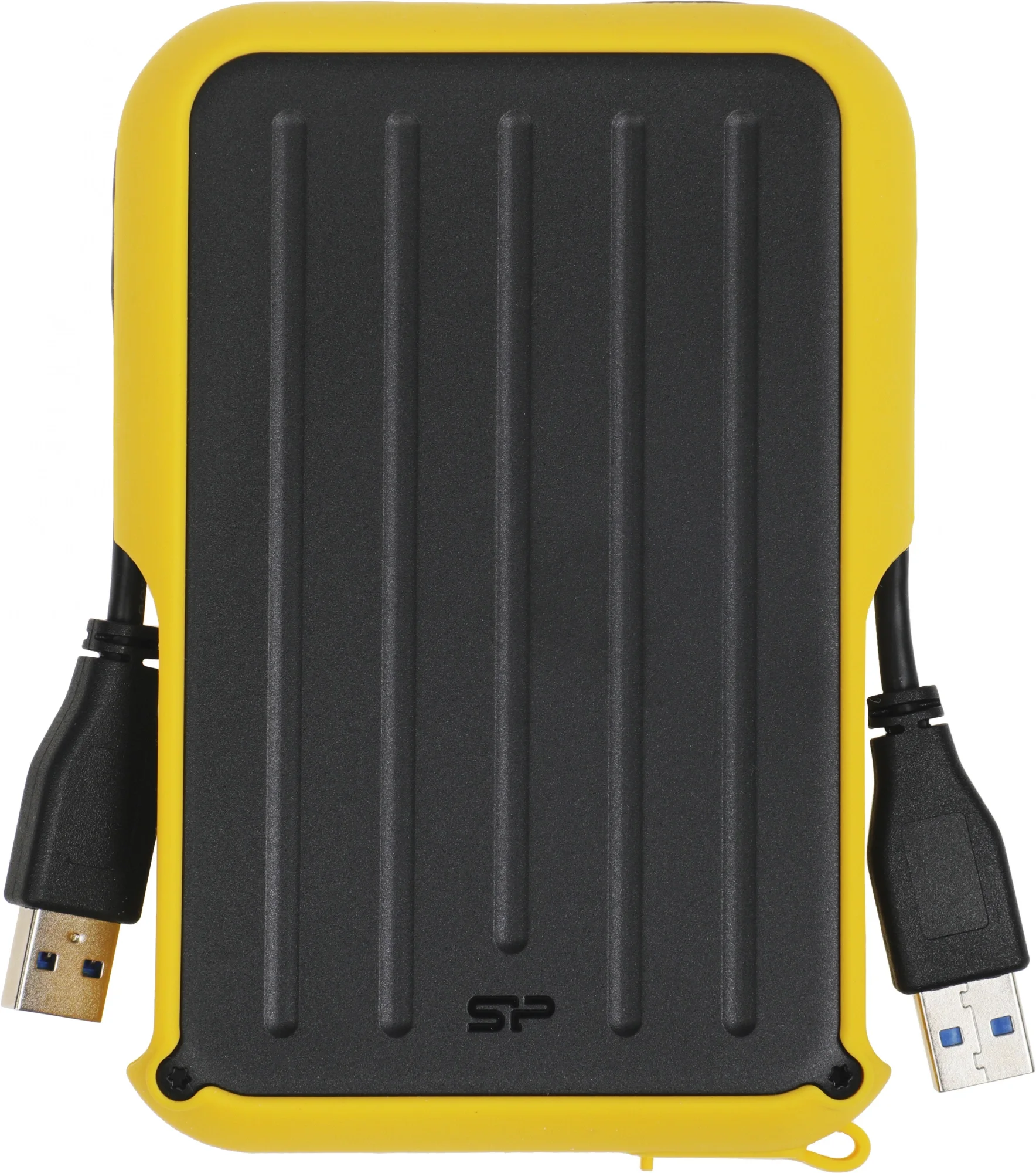 Внешний диск HDD SILICON POWER - Armor A66, 4 ТБ, 2.5", USB Type A, Питание по USB, чёрно-жёлтый, SP040TBPHD66LS3Y