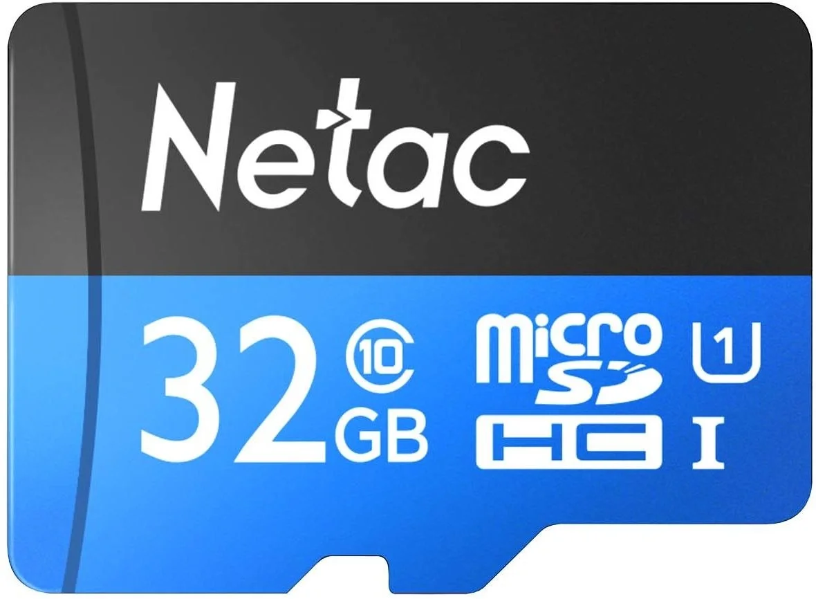 Карта памяти Netac - P500, microSDHC, read speed 80Mb/s, UHS-I Class 1, Class 10, 32GB, NT02P500STN-032G-R