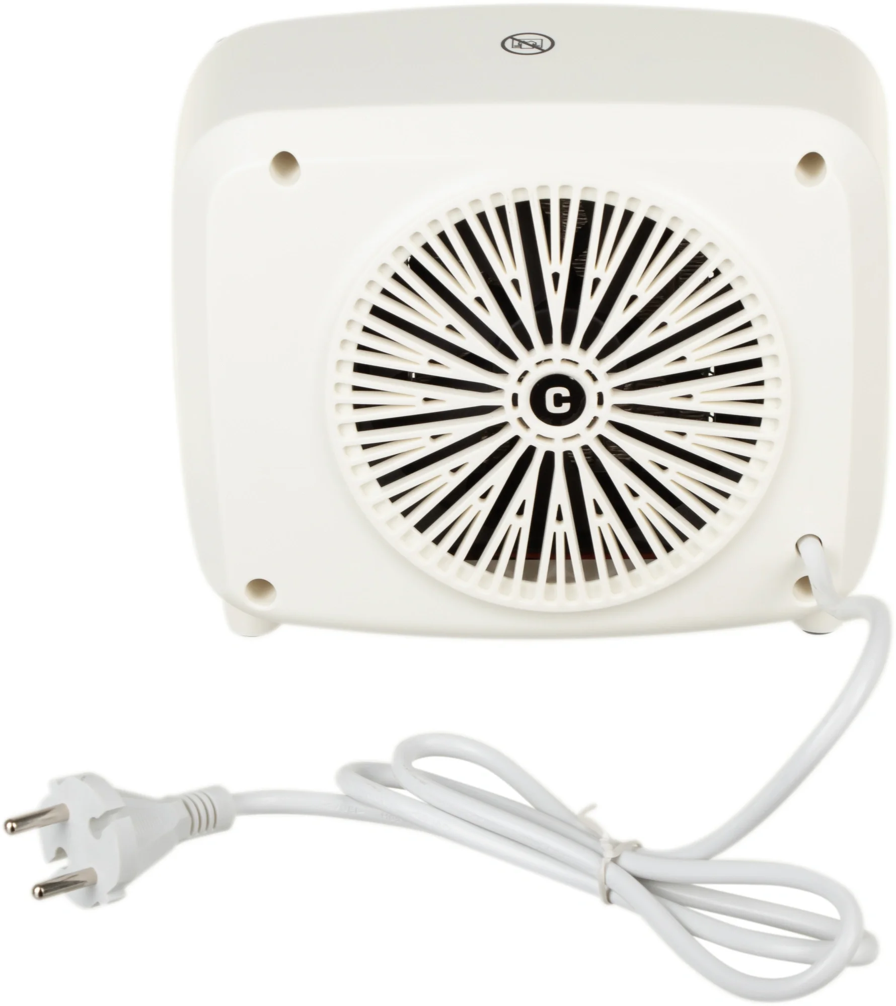 Тепловентилятор CENTEK CT-6023, 1.5кВт до 15м², 220В, настольный/напольный, белый (CT-6023)