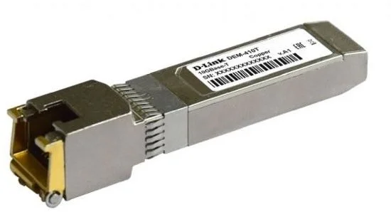 Трансивер D-Link - DEM-410T, SFP PLUS, 10GBase-T, RJ-45, Витая пара, 410T/A2A