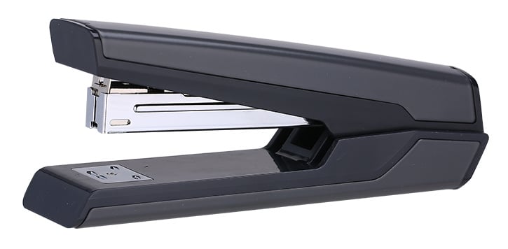 Степлер настольный Deli E0463Black Exceed 24/6 26/6 (25 листов) черный, 100 скоб, металл закрытый/открытый, коробка