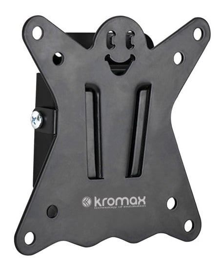 Kromax CASPER-100 black, Кр. стал. наст. для TV 10"-32", max 25 кг, 0 ст св., от ст. 21 мм, max VESA 100x100 мм.