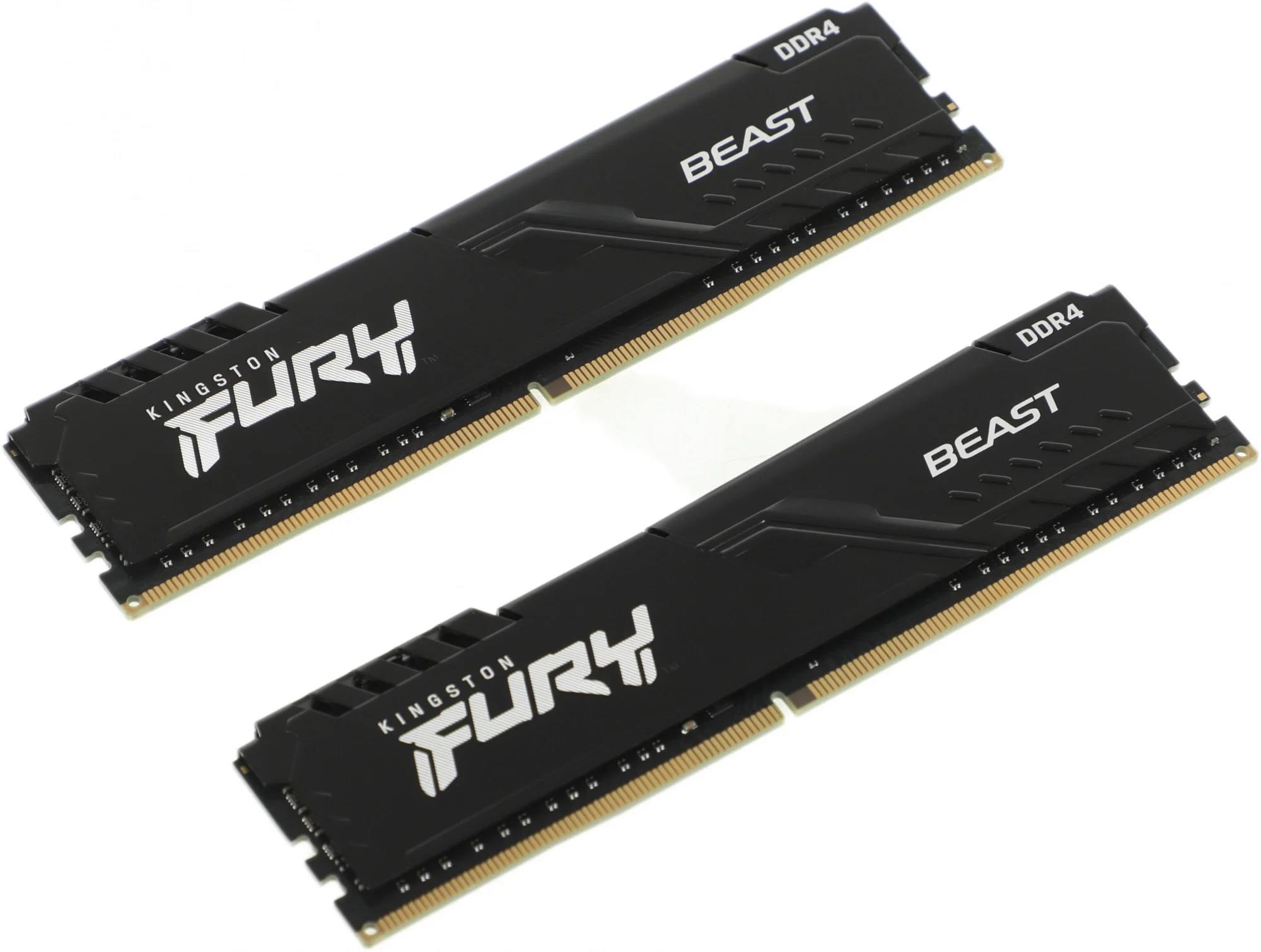 Модуль памяти Kingston FURY Beast Black Gaming Memory KF436C17BBK2/16 16GB DDR4 3600 DIMM Non-ECC, CL17, 1.35V, 1Gx8 (Kit of 2), RTL {25} (319781)