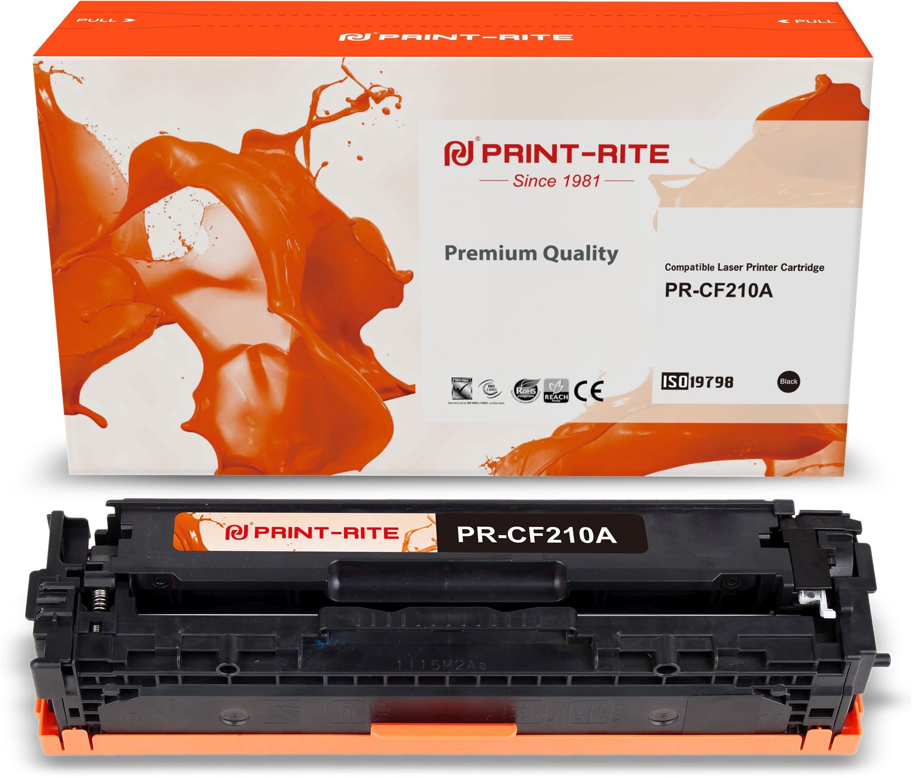 Картридж лазерный Print-Rite TFH992BPU1J PR-CF210A CF210A черный (1600стр.) для  HP  LJ  Pro 200/M251/M276