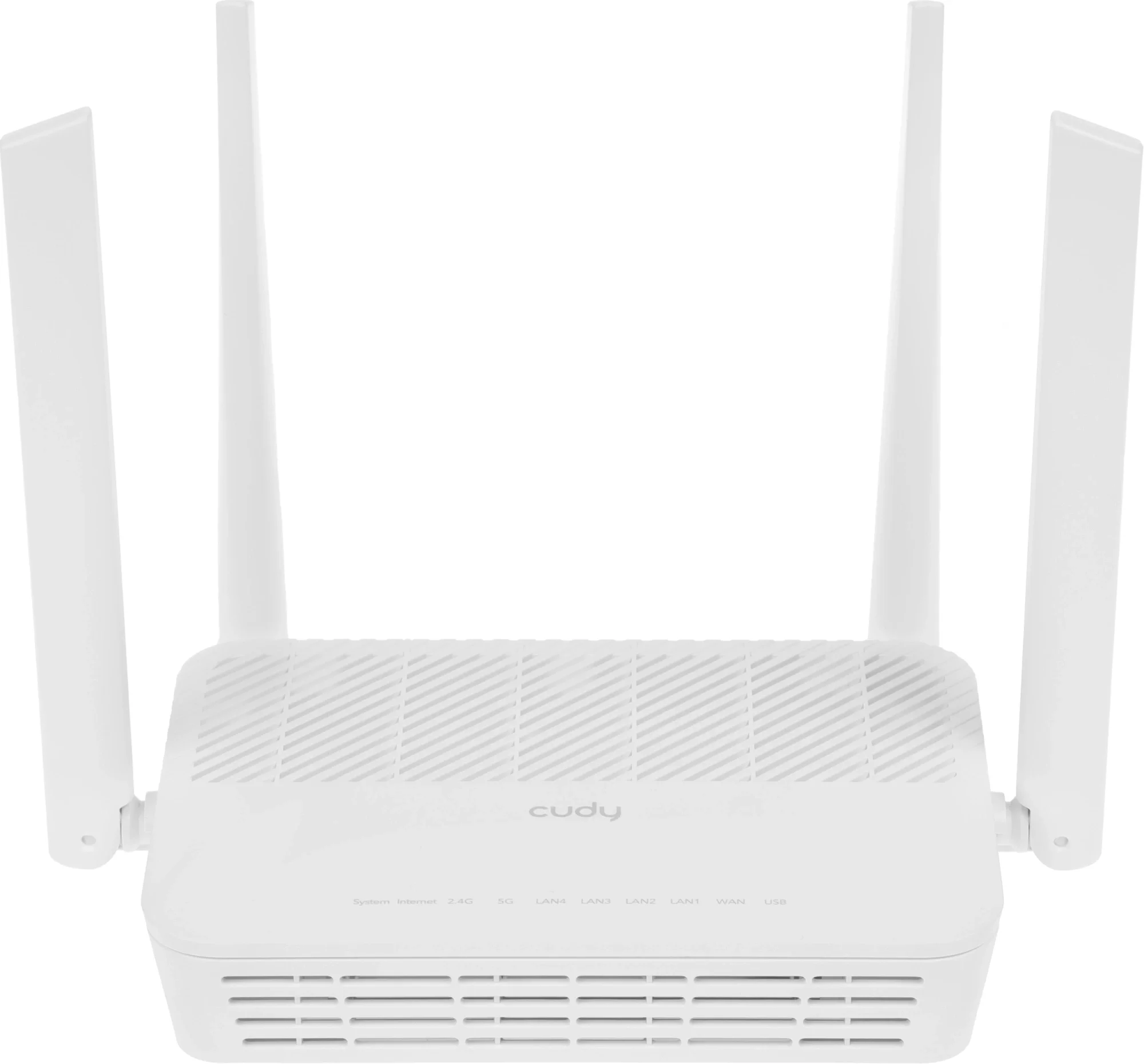 Маршрутизатор CUDY AX3000 2 5G Wi-Fi 6 Mesh PoE Router Dual Band, Chipset MT7981BA+MT7976CN+MT7531AE+RTL8221B, 802.11ax/ac/a/b/g/n, 2402Mbps at 5GHz + 574Mbps at 2.4GHz, 1 x 2.5G Port(PoE-IN,802.3at/af or Passive PoE), 4 x 10/100/1000Mbps Ports, 4 x 5dBi fixed antennas, 1 x