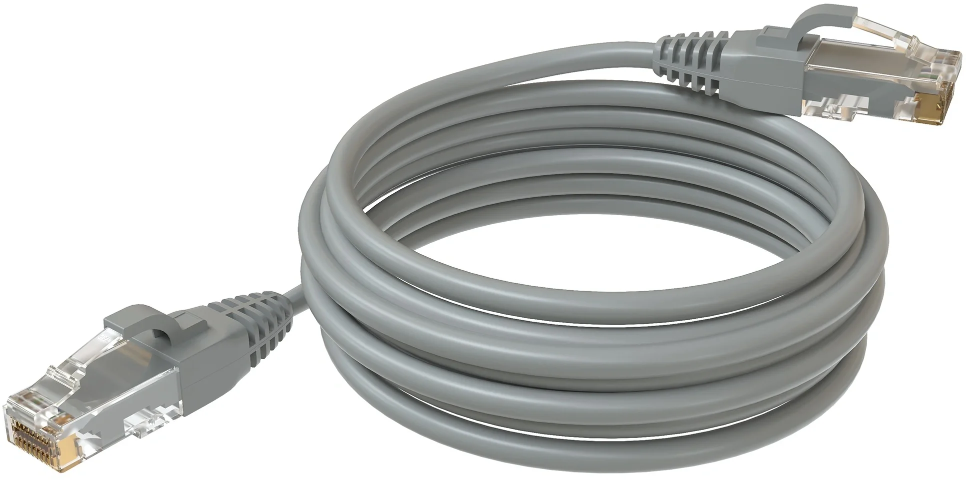 PC 4545.5EU26.5LSZHGY  Патч-корд Sysmatrix  U/UTP RJ-45 вил.-вилка RJ-45 кат.5E 5м  серый  LSZH