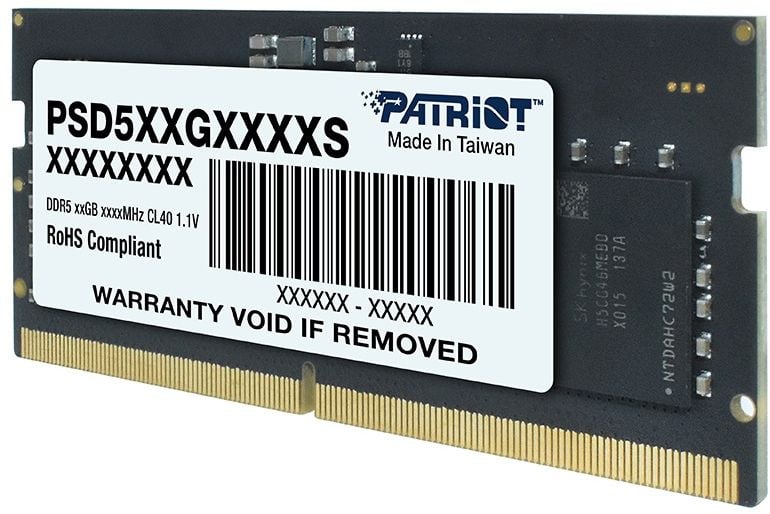 Оперативная память DDR5 32GB 4800MHz Patriot PSD532G48002S RTL PC5-38400 CL40 SO-DIMM 262-pin 1.1В dual rank Ret [PSD532G48002S]