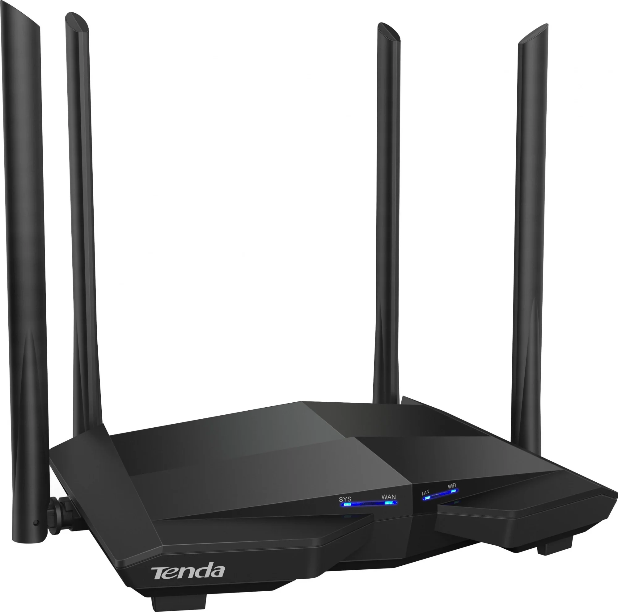 Маршрутизатор Tenda AC10 Двухдиапазонный гигабитный Wi-Fi роутер AC1200 до 300 Мбит/с на 2,4 ГГц + до 867 Мбит/с до 5 ГГц, LAN 3x1 Гбит/с, WAN 1x1 Гбит/с, 4*5dBi внешние антенны (AC10 T)