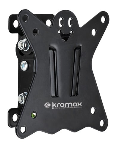 Кронштейн Kromax CASPER-101 черный, для LED/LCD ТВ 10"-26", 1 ст свободы, наклон +5°-15°, от стены 50 мм, max VESA 100x100 мм, max 15 кг