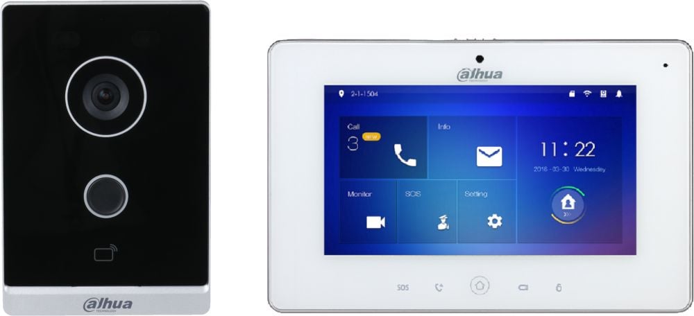 DAHUA DHI-KTW01 Комплект DHI-VTO2211G-WP+DHI-VTH5221DW-S2