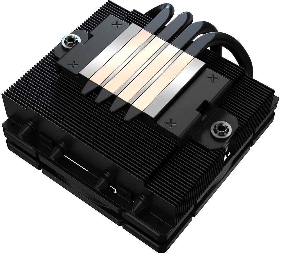 Кулер для процессора ID-COOLING IS-40-XT BLACK LGA1700/1200/115X/AM5/AM4 низкопрофильный высота 47mm (24шт/кор, TDP 95W, PWM, 4 тепл.трубки прямого контакта, FAN 92mm, черный) BOX