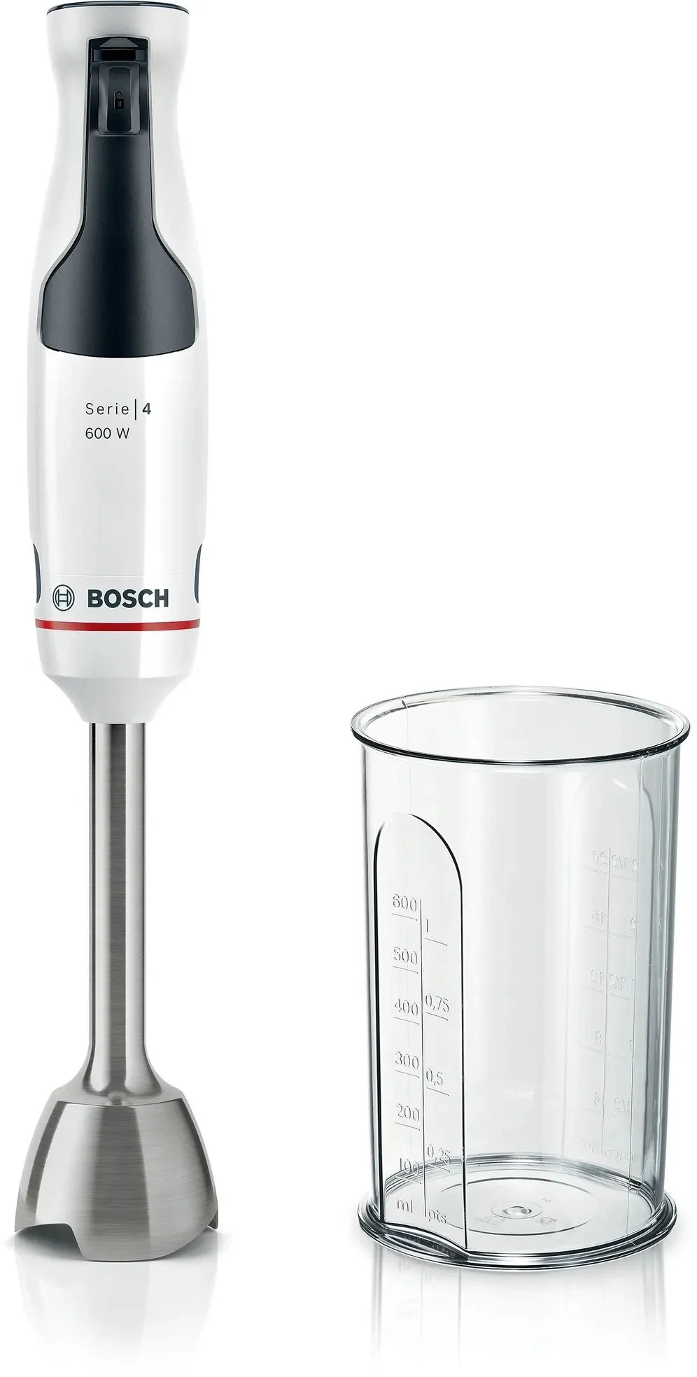 Блендер погружной Bosch MSM4W210 белый, 600 Вт, плавная регулировка