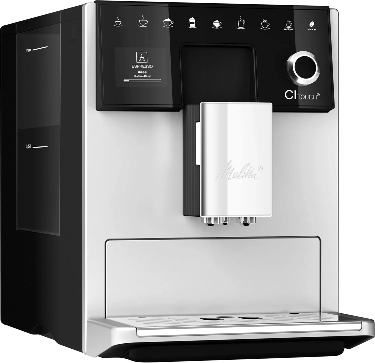 Кофемашина Melitta F630-111  1400Вт  серебристый