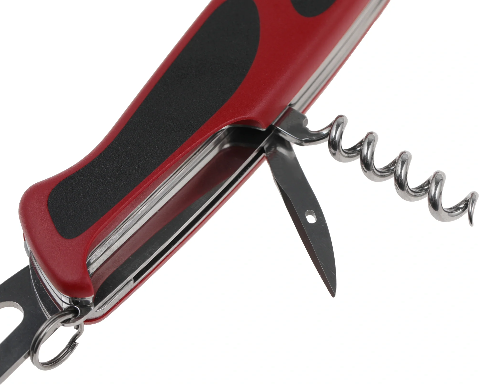 Нож перочинный Victorinox RangerGrip 61 (0.9553.MC) 130мм 11функц. красный/черный карт.коробка