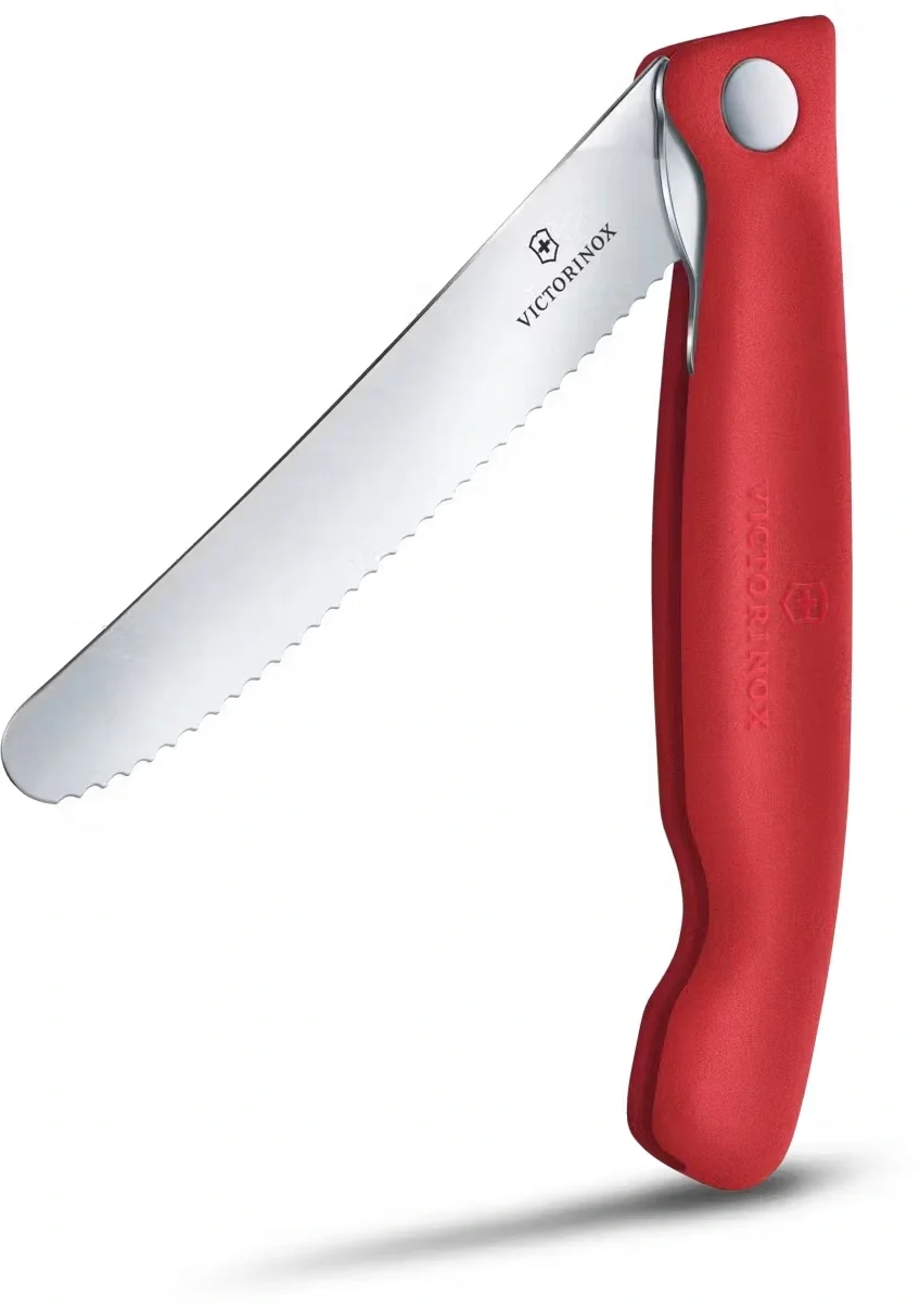 Нож Victorinox 6.7831.FC1, для овощей, 110 мм, серрейторная заточка, красный