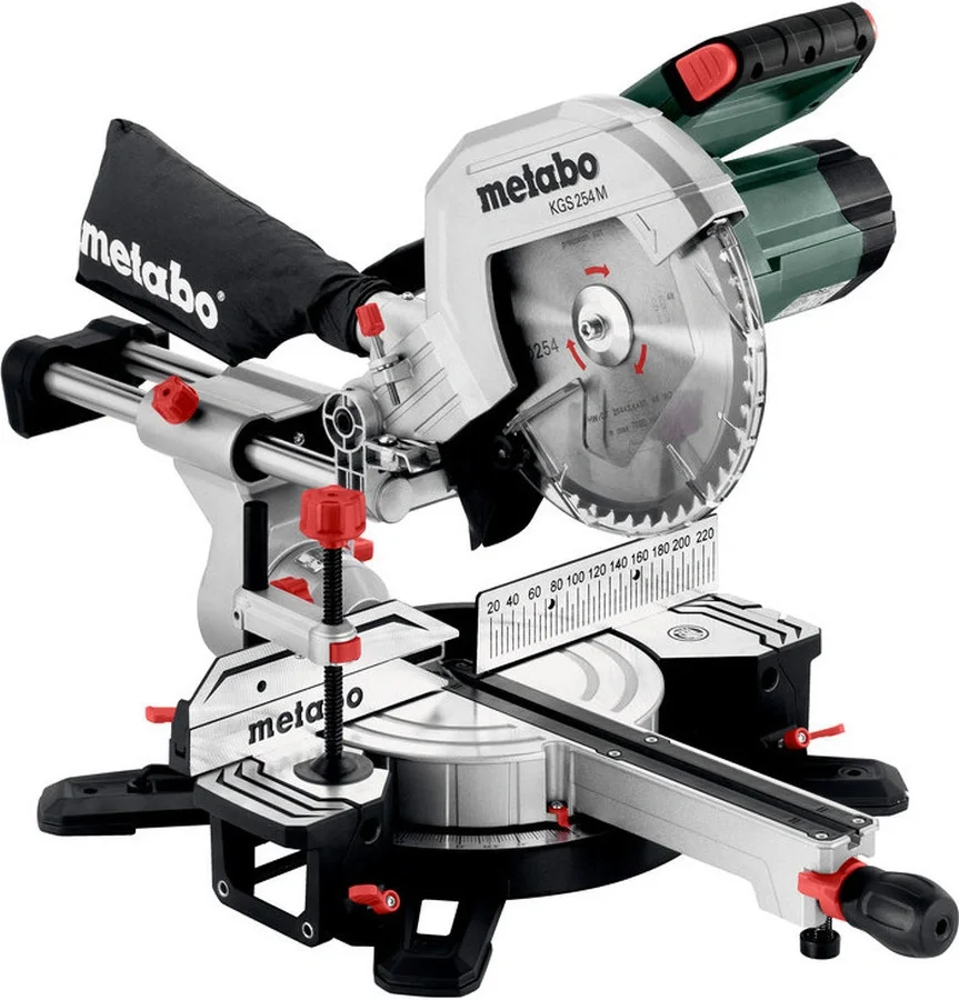 613254000  Торцовочная пила Metabo KGS 254 M  1800Вт 4500об/мин d=254мм