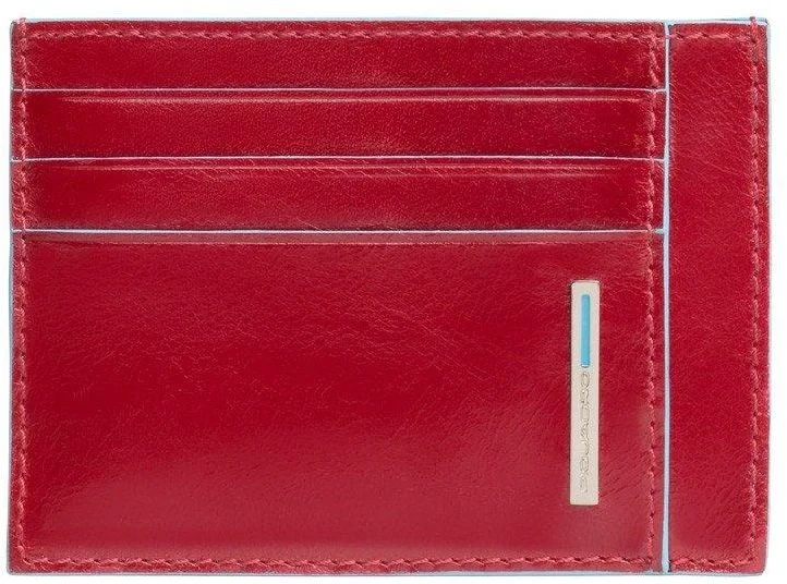 Чехол для кредитных карт Piquadro Blue Square PP2762B2R/R, натур.кожа, красный