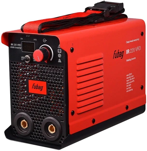 FUBAG IR 220 VRD Инвертор сварочный [41330/8641438/43637] { раб.напряжение 150-240В;Ном. напряжение, В 220, Сварочн. ток, А 30-220, Вес, кг 4,5}