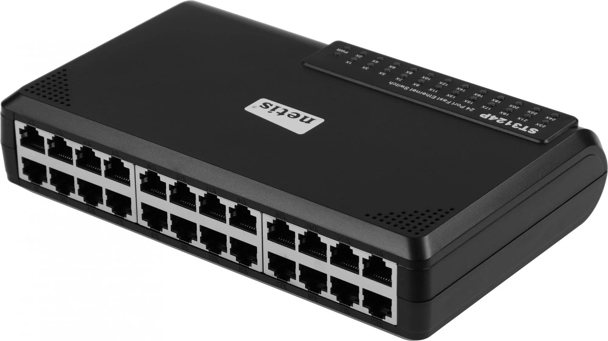 Netis ST3124P Коммутатор неуправляемый, 24х100 Мбит/сек, настольный, пластиковый корпус