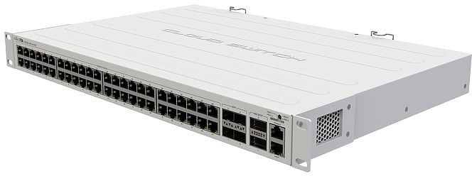 Коммутатор MIKROTIK CRS354-48G-4S+2Q+RM Cloud Router Switch 354-48G-4S+2Q+RM with 48 x Gigabit RJ45 LAN, 4 x 10G SFP+ cages, 2 x 40G QSFP+ cages, RouterOS L5, 1U rackmount enclosure, Dual redundant PSU (002266)