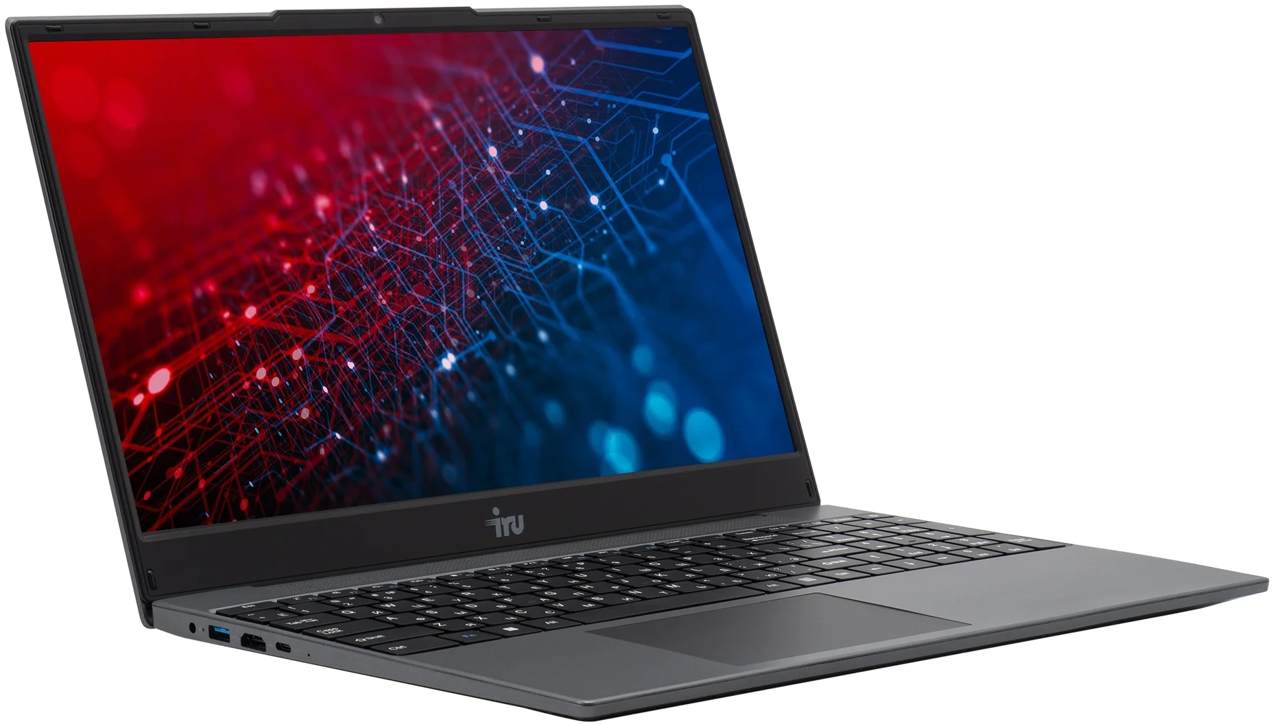 Ноутбук IRU Tactio 15PHR Ryzen 7 5825U 16Gb SSD512Gb AMD Radeon Graphics 15.6" IPS FHD (1920x1080) Windows 11 Pro 64 black WiFi BT Cam 4000mAh (2150142)
