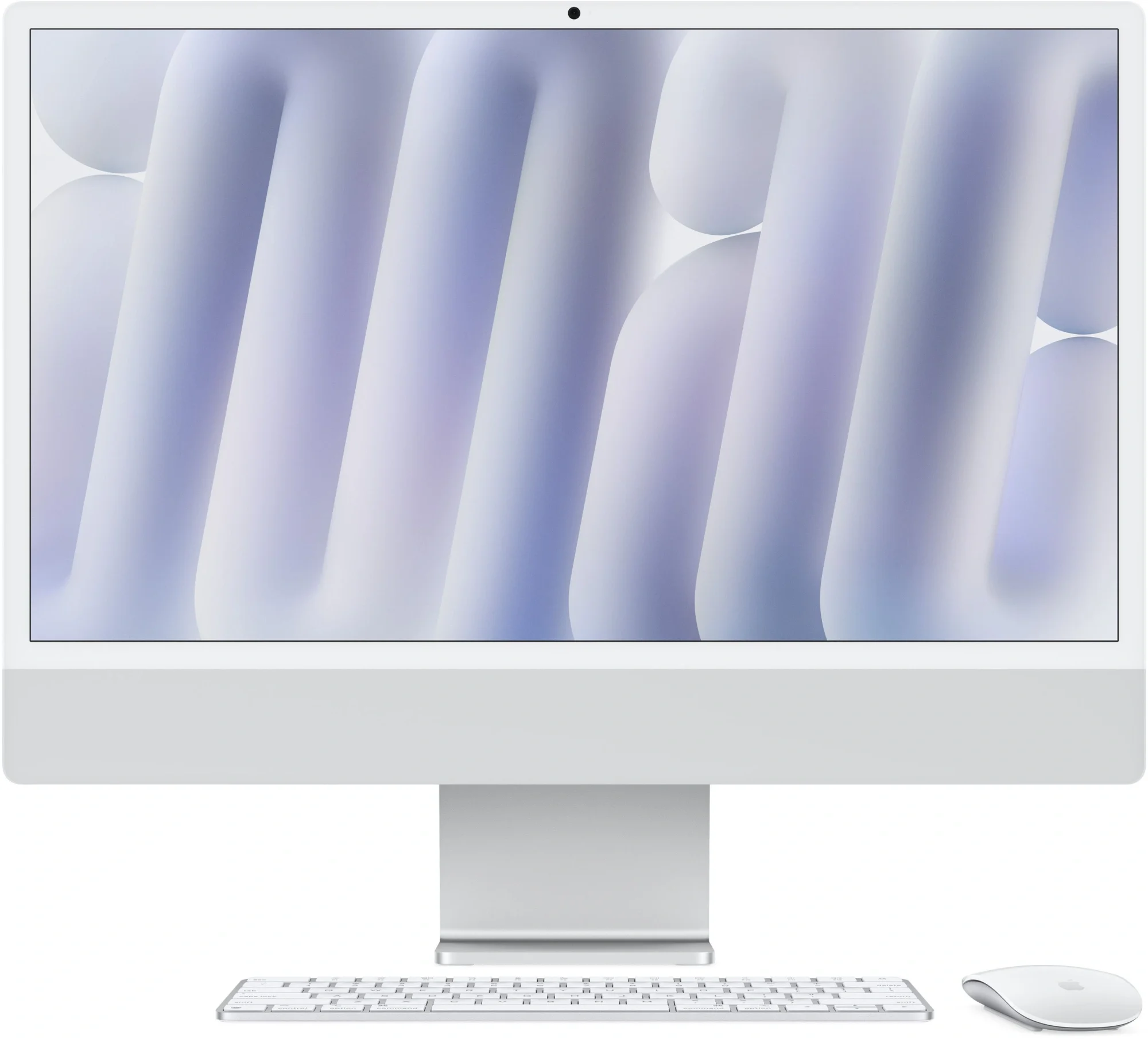 Моноблок Apple iMac A3247 24" 4.5K M4 8 core (4) 16Gb SSD 256Gb 8 core GPU macOS WiFi BT 143W клавиатура мышь Cam серебристый 4480x2520