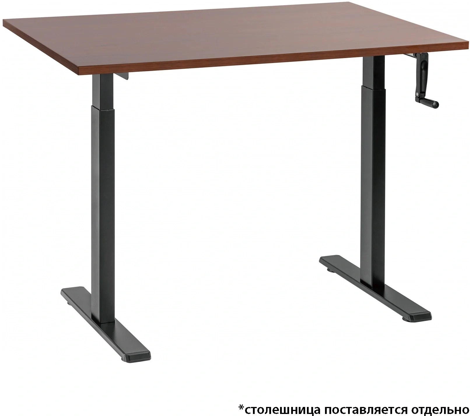 Подстолье Cactus CS-MDF механический черный каркас черный 133x72x60см (CS-MDF-BK)