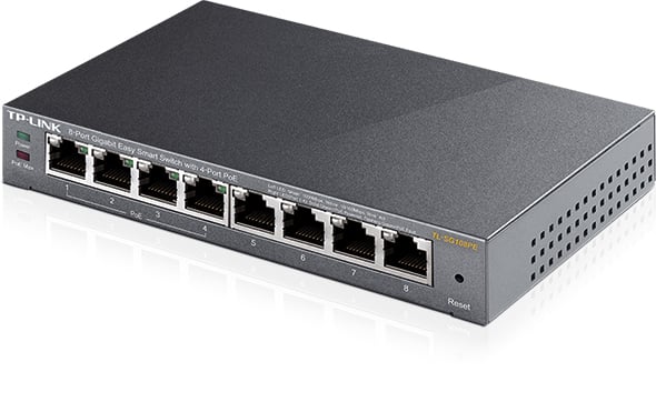 Коммутатор TP-Link TL-SG108PE, 8×1GbE, 4×PoE+, 64Вт