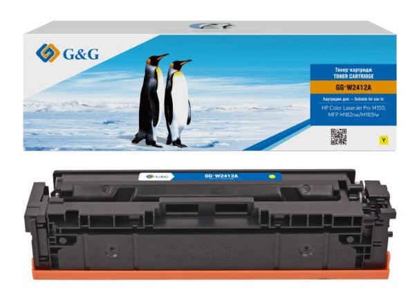 Картридж лазерный G&G GG-W2412A, желтый, 850 стр.
