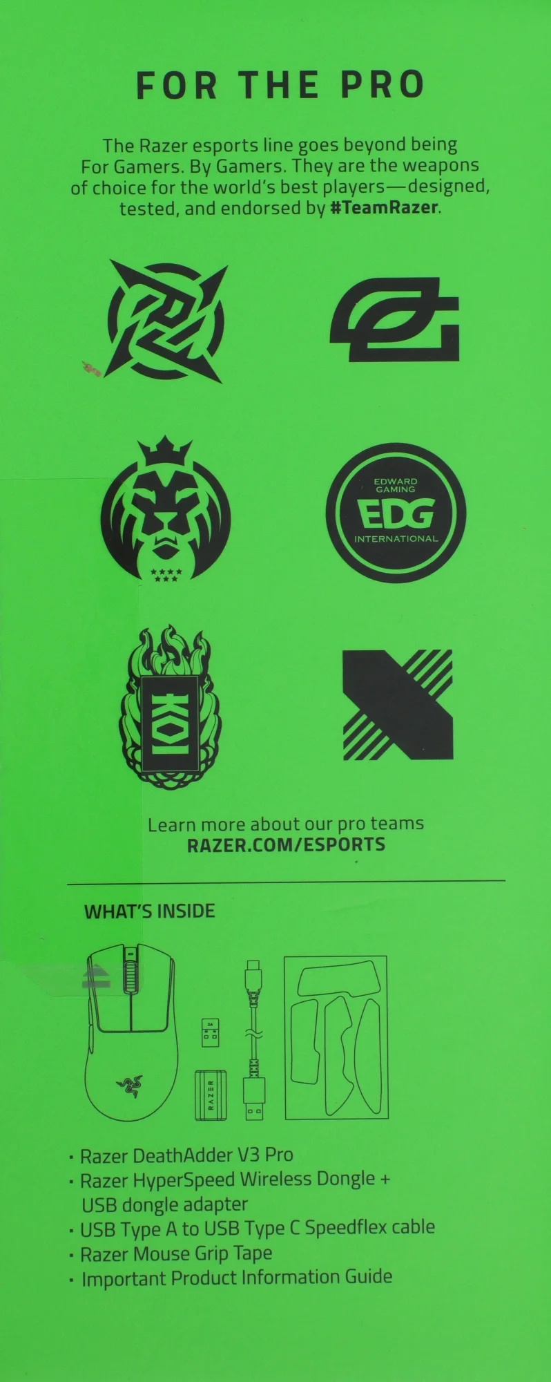 Мышь Razer DeathAdder V3 Pro белый оптическая 30000dpi беспров. USB-C 5but (RZ01-04630200-R3A1)