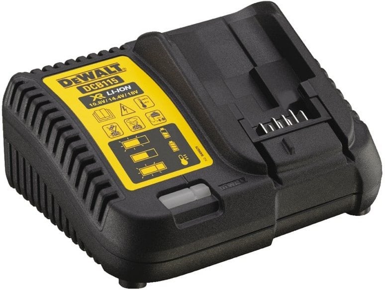 Зарядное устройство DeWalt DCB115-QW для DeWalt DCD700C2 LAKA, DCD710C2 LAKA, DCD734С2 LAKA, DCD771C2 LAKA, DCD776C2A LAKA, DCF815D2-QW, DCG412 M2-QW, DCG412N-XJ, DCH253N-XJ, DCS355N, DCV582, DCF899P2-QW, DCD995P2-QW