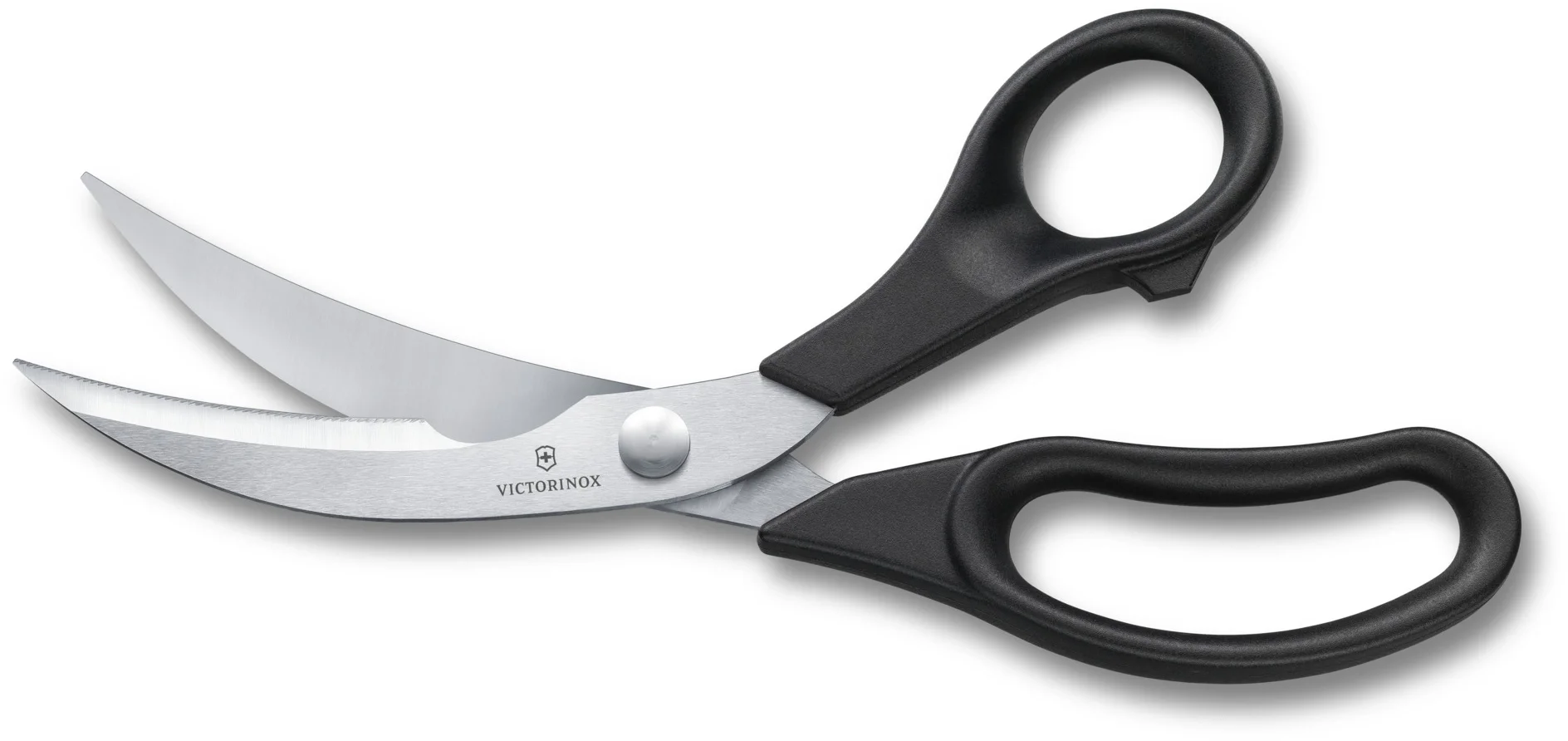Ножницы Victorinox 7.6342 для птицы и морепродуктов универсальные 247мм ручки пластиковые асим. нержавеющая сталь черный