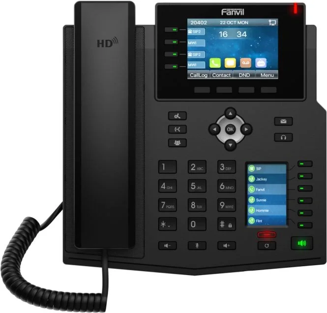 IP-телефон Fanvil X5U V2, черный