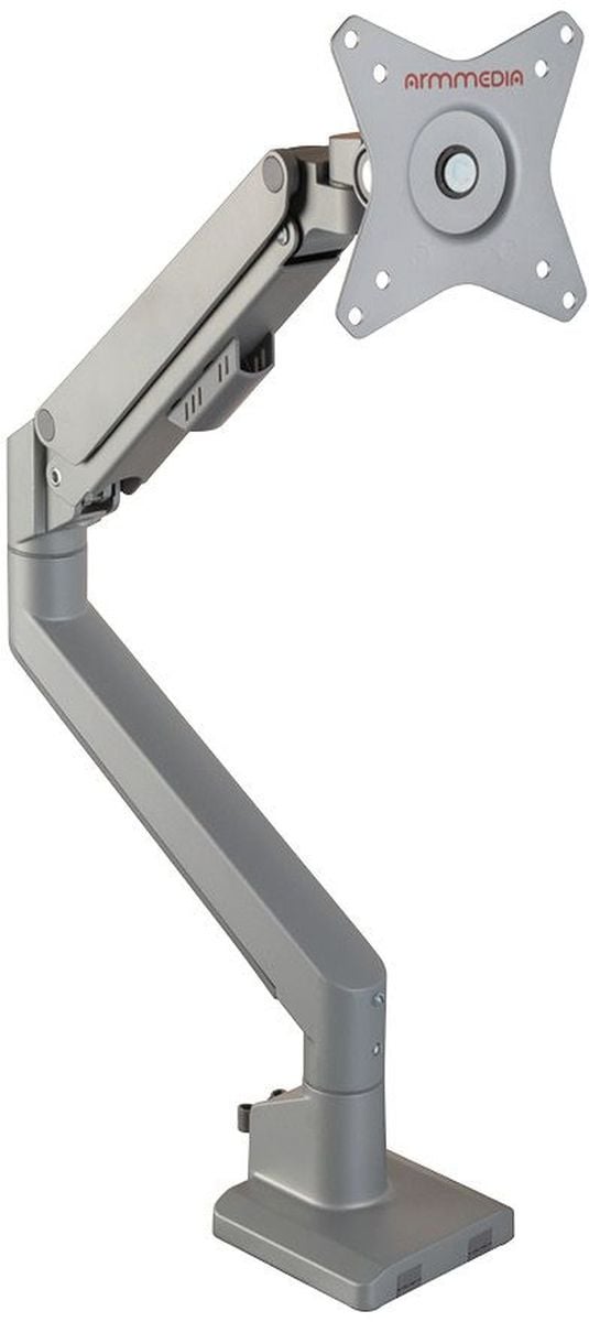 Кронштейн Arm media LCD-T35 серебристый, 6 шт/уп. Кр. алюм. настол. для мон.17"-34", max 9 кг, 6 ст св., нак. ±45°, пов. ±180°, от стола 495 мм, max VESA 100x100 мм.