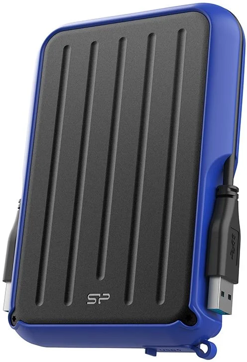 Внешний накопитель HDD Silicon Power 4TB Armor A66, 2.5'', USB 3.2, синий (SP040TBPHD66LS3B)