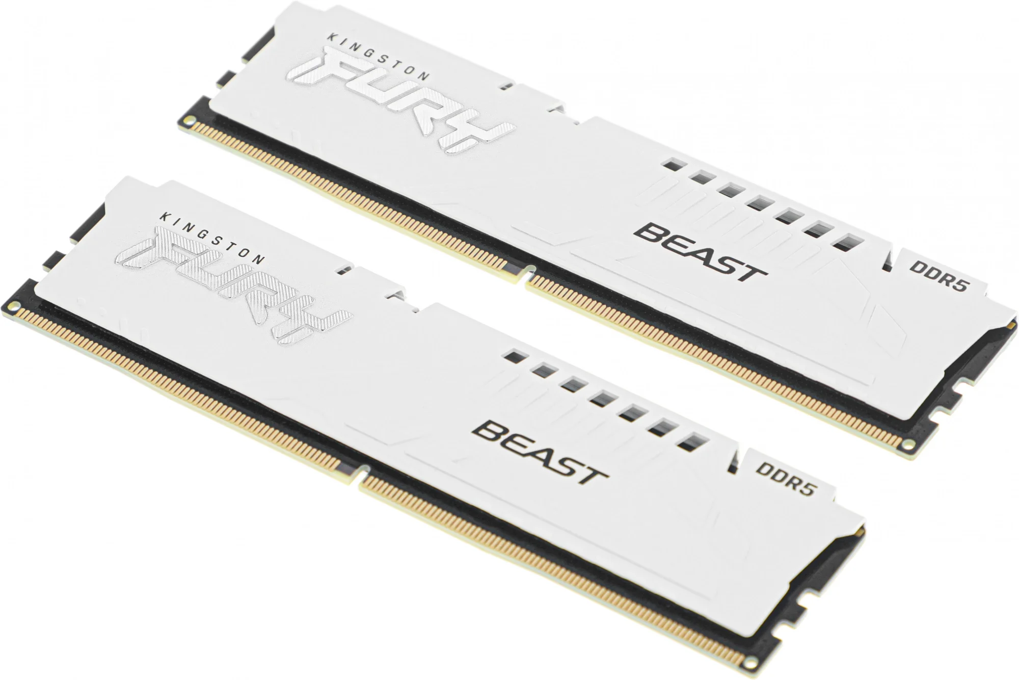 Память DDR5 2x16GB 5600MHz Kingston KF556C36BWEK2-32 Fury Beast White Expo RTL Gaming PC5-44800 CL36 DIMM 288-pin 1.25В kit single rank с радиатором Ret