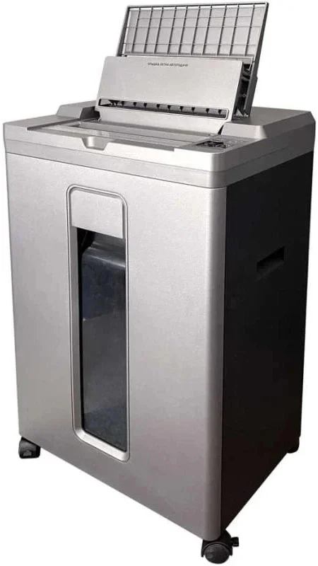 Уничтожитель документов Шредер с автоподачей Office Kit SA200, P-5, 1,9x10, 200 листов, 23л., серебрянный